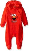 Elmo Infant Girls Red Micro Fleece Coverall Size 0/3M 3/6M 6/9M