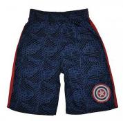 Captain America Boys Blue & Red Printed Short Size 4