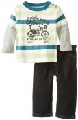 Calvin Klein Infant Boys Striped Top 2pc Denim Pant Set Size 3/6M 12M 18M 24M