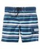 Carter's Toddler Boys' Stripe Print Swim Short Size 3T $28