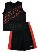 T.50STX Boys Black & Orange 2pc Mesh Short Set Size 2T 3T 4T 4 5/6 7