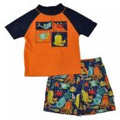 Kiko & Max Infant Boys Orange Rashguard Swim Set Size 3/6M 6/9M 12M 18M 24M