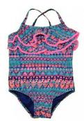 Kiko & Max Infant Girls Multi Print One-Piece Swimsuit Size 12M 18M 24M