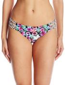 Jessica Simpson Womens Botanica Side Strap Hipster Bikini Bottom Size S M L