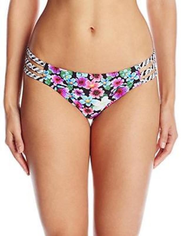 Jessica Simpson Womens Botanica Side Strap Hipster Bikini Bottom Size S M L