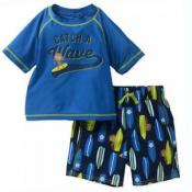 Child of Mine by Carter's Toddler Boys Two-Piece Rashguard Swim Set Size 5T