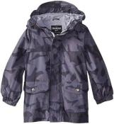 Osh Kosh B'gosh Boys Gray Camo Rainslicker Jacket Size 4 5/6
