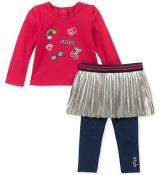 Juicy Couture Infant Girls Fuchsia 2pc Skegging Set Size 3/6M 6/9M 12M 18M 24M
