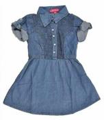 Chillipop Girls S/S Denim Blue Dress Size 4 5/6 6X