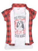 Star Ride Girls Red Plaid Shirt Size 2T 5/6 $28