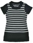 Star Ride Girls Black & Gray Sweater Dress Size 5/6 $28