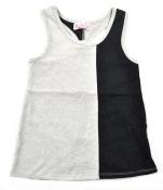 Dream Star Girls Heather Gray & Black Laced Tank Top Size 5 $20