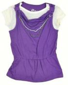 Star Ride Girls S/S Purple Top W/Chain Necklace Size 4 $20
