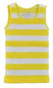 Chances R Girls Striped Yellow & White Seamless Tank Top Size 4