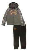 Under Armour Boys Gray & Black 2pc Hooded Tracksuit Size 4 6 $42.99