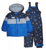 Skechers Infant Boys Blue Monster 2pc Snowsuit Size 12M 18M 24M