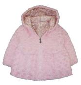 London Fog Girls Pink Faux Fur Reversible Outerwear Coat Size 2T 3T 4T 4 5/6 6X