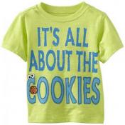 Sesame Street Infant Boys Cookie Monster Lime Top Size 12M 18M 24M