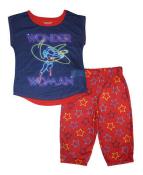 Wonder Woman Little/Big Girls 2pc Pajama Capri Set Size 4/5 6/6X 7/8 10/12
