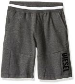 Diesel Boys Dark Heather Pull-On Short Size 4 5 6 7 8 10/12 14/16 18/20