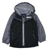 Skechers Boys Black/Gray Windbreaker Jacket Size 2T 3T 4T 4 5/6 7 8 10/12 14/16