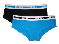 Diesel Girls Black & Blue Two-Pack Hipsters Size S M L