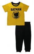 Batman Toddler Boys S/S Yellow Top Two-Piece Jogger Pant Set Size 2T 3T 4T