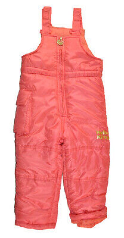 Hello Kitty Infant Girls Coral Snow Bib Size 12M 18M 24M