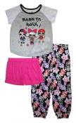 L.O.L. Surprise! Girls S/S 3pc Pajama Pant Set Size 6 8 10 $40
