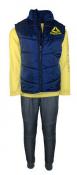 Reebok Boys Navy Blue Puffer Vest 3pc Jogger Set Size 2T 3T 4T 4 5 6 7