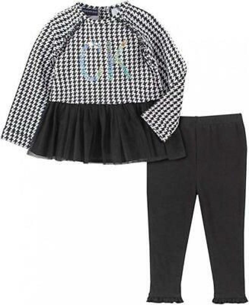 Calvin Klein Girls Black & White 2pc Legging Set Size 2T 3T 4T 4 5 6 6X