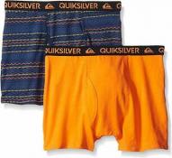 Quiksilver Boys Orange & Blue Print 2pk Boxer Briefs Size 4/5 6/7 $18