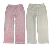 DKNY Girls Pink & Off White 2pc Pajama Pants Size 4 5 6 6X 