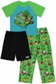 Minecraft Boys S/S 3pc Pajama Pant Set Size 6 8 10 12  