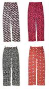 Emme Jordan Women's Printed Four-Pack Pajama Pants Size S M L XL
