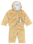 Precious Creations Infant Boys Beige Micro Fleece Cozy Outerwear Size 18M