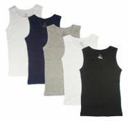 Pajama R Us Boys 5 Pack Ribbed Tank Tops Size 2T/3T 4T/5T 4/5 6/8 10/12 14/16 18