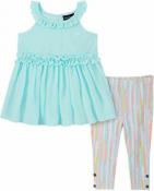 Calvin Klein Girls Blue Sleeveless Tunic 2pc Legging Set Size 2T 3T 4T 4 5 6 6X