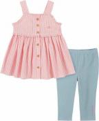 Calvin Klein Girls Pink Sleeveless Tunic 2pc Legging Set Size 2T 3T 4T 4 5 6 6X