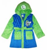 Super Mario Boys Luigi Costume Plush Robe Size 4/5 6/7 8 10/12