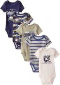 Calvin Klein Infant Boys 5pc Olive & Navy Bodysuit Set Size 0/3M 3/6M 6/9M $42