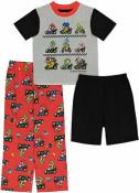 Super Mario Boys S/S Three-Piece Pajama Set Size 4 6 8 10