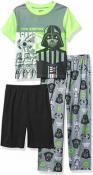 Star Wars Boys S/S Three-Piece Pajama Set Size 4 6 8 10