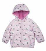 Carter's Girls Lilac Rainbow Puffer Jacket Size 2T 3T 4T 4 5/6 6X