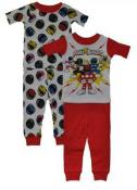 Power Rangers Toddler Boys 4pc Snug Fit Pajama Pant Set Size 2T 3T 4T $42