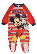 Mickey Mouse Toddler Boys Red Printed Blanket Sleeper Size 2T 3T 4T $34