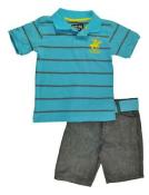 Beverly Hills Polo Club Toddler Boys S/S Polo 2pc Short Set Size 2T 3T 4T
