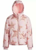 Rothschild Girls Blush Puffer Coat W/Print Size 7/8 10/12 14 16