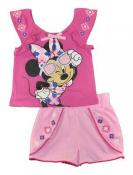 Minnie Mouse Girls Pink Two-Piece Short Set Size 6