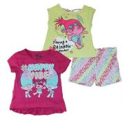 Trolls Girls Happy Vibes 3pc Short Set Size 2T 3T 4T 4 5 6 6X